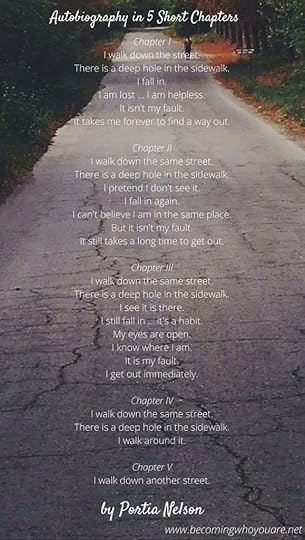 Autobiography in 5 Short Chapters Pinterest