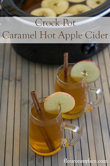 Crock Pot Caramel Hot Apple Cider recipe via flouronmyface.com