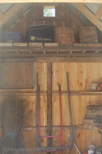 garden shed back wall and loft