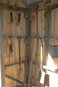 garden shed inside left