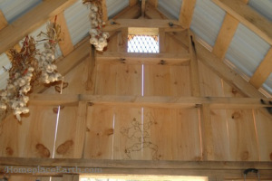 garden shed garlic and wire sculpture