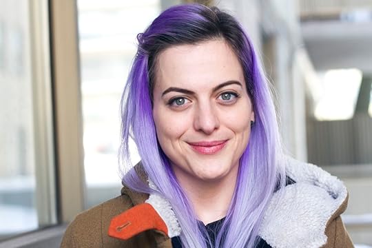 Canadian woman purple hair