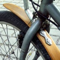 wood bike fender