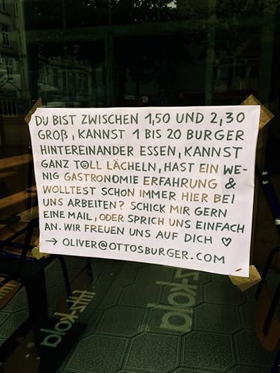 Stellenanzeige Ottos Burger