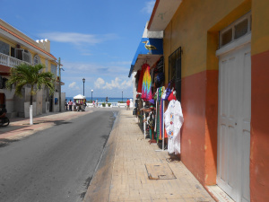 Street of stores.