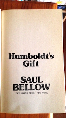Humboldt's Gift by Saul Bellow, 1st Edition 1st Printing