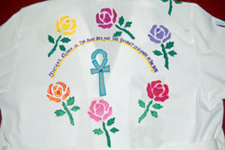 Detail, back of coat