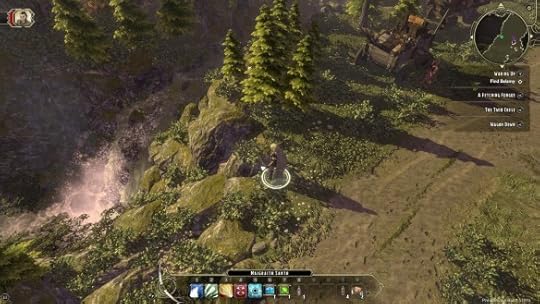 My ranger contemplates a scenic vista in Sword Coast Legends