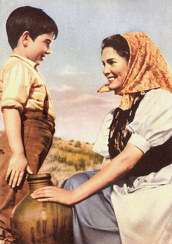 Pablito Calvo and Rosita Valero in Marcellino, Pan y Vino (1955)