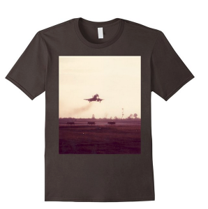 brown F-4 on final shirt