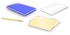 pencil, notebook,folder
