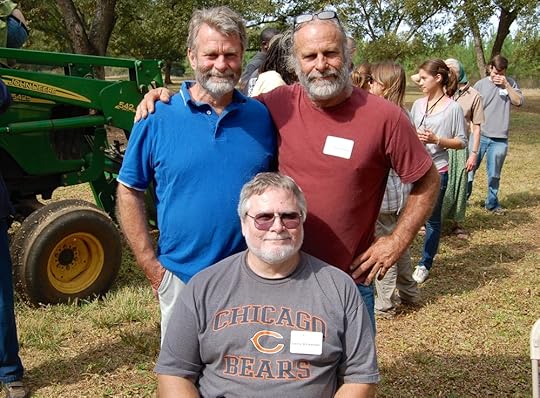 Greg Wittkamper with his brothers David (right) and Dan (front) at a Koinonia reunion in 2012. Their older brother, Bill, who lives outside Chicago, was not able to make it.