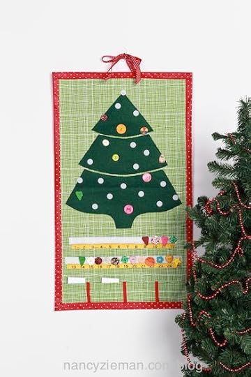 How to sew a Christmas Countdown Calendar as seen on Sewing With Nancy, with Mary Mulari and Nancy Zieman