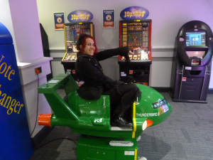 Cat hijacking Thunderbird 2