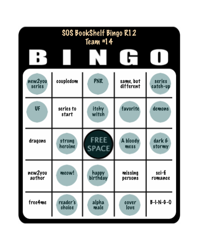 SOS book shelf bingo card