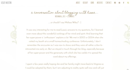 lesley austin interview