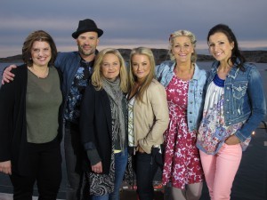 Jag, Martin Stenmarck, Charlotte Centervall, Josephine Palm, Tina Ahlin och den FABULÖSA Sonja Aldén Foto: Torbjörn Haag