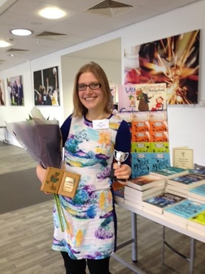Me with my award - photo by Sally Poyton