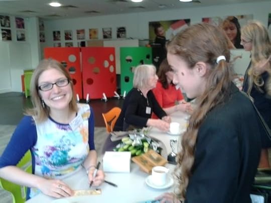 Signing books - photo by Carterton CC Library