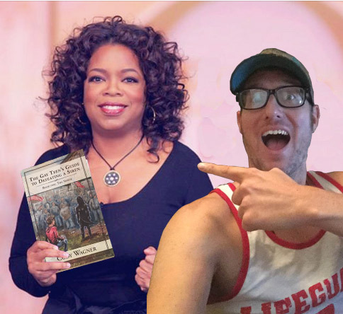 Fauxprah with my book