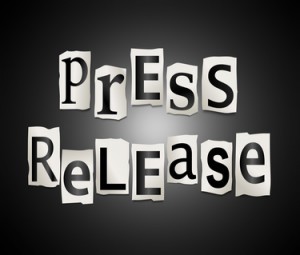 Press release concept.