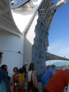 Rock climbing wall