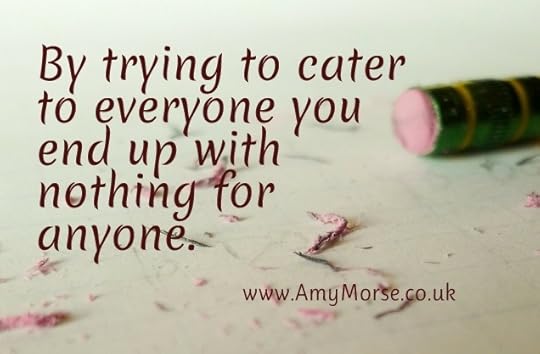 By trying to cater for everyone you end up with nothing for anyone