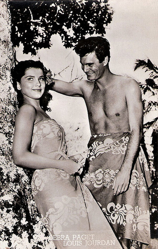 Louis Jourdan and Debra Paget in Bird of Paradise (1951)