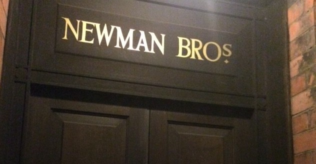 Imposing door front. It was now or never!