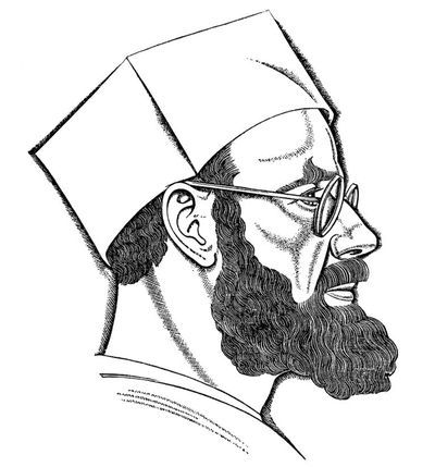 Eric Gill self-portrait
