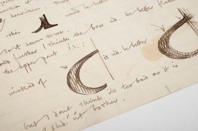 Eric Gill design sheet