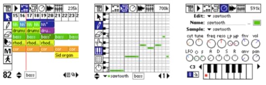 Substance Over Stylus: Screen interfaces for the Palm software Bhaji Loops, the work of Olivier Gillet