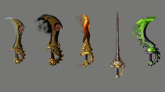 A preview of the outlaw artifact skins for World of Warcraft: Legion