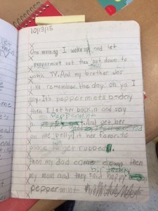 The editing process begins