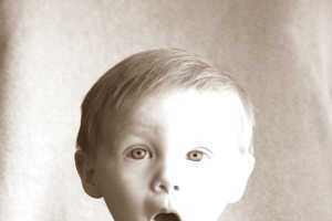 shocked, surprised, nonplussed young child
