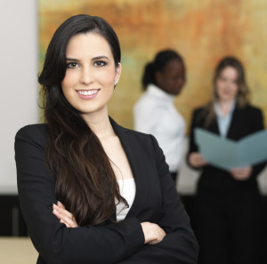 Stark kvinna. Affärskvinna. Bra bild att illustrera romance med.