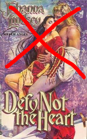 Omslag från FÖRR I TIDEN = mindre bra (Förlåt Johanna Lindsey)