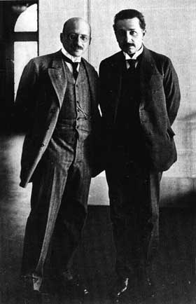 Fritz Haber and Albert Einstein at the Kaiser-Wilhelm-Institut fuer physikalische Chemie und Elektrochemie, Berlin-Dahlem, 1914 by S. Tamaru. Used with permission by Archiv der Max-Planck-Gesellschaft, Berlin-Dahlem. 