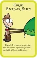 Kovalic Curse! Backpack Eaten Card