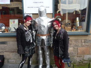 us making friends outside the armoury.