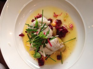 Fisk. Pizzan vill inte vara med på bild. Eller så hann den inte.