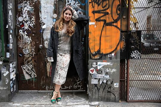 Tome skirt and knit top (other metallic options here and here), Stella McCartney shoes (here's another green option), Smythe coat. 