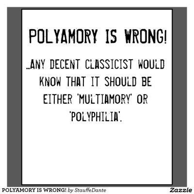 Polyamory is wrong