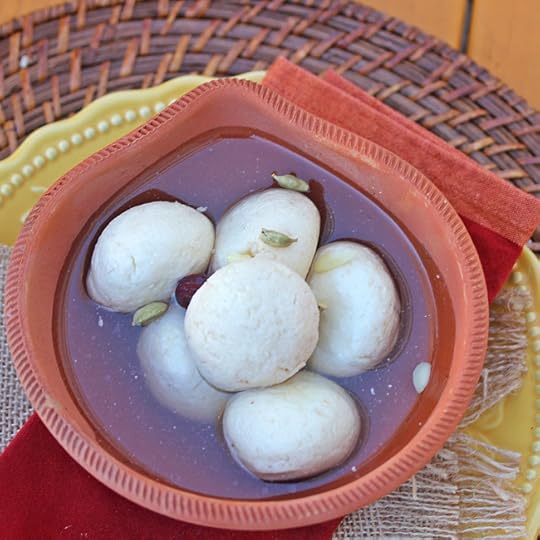 Roshogolla - Poached Cheeseballs in a Cardamom Syrup