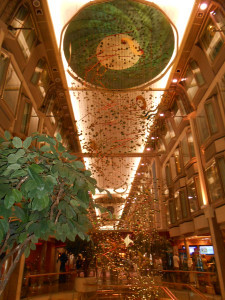 The Promenade looked like a shopping mall with art everywhere.
