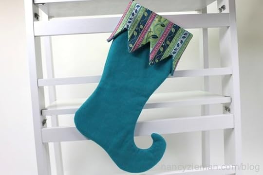 Sew an Elf Christmas Stocking Sewing Tutorial by Nancy Zieman