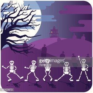 skeletons dancing
