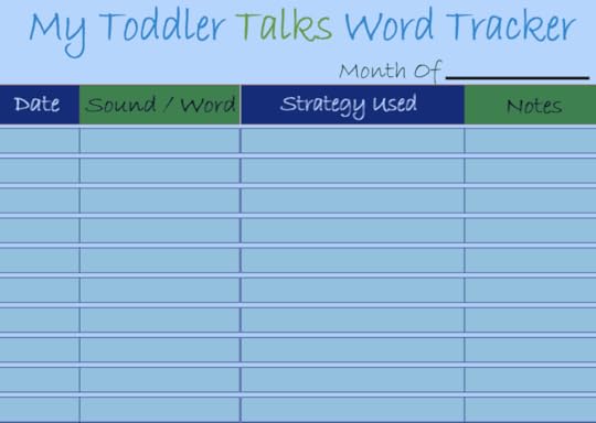 First Words Word Tracker Sheet