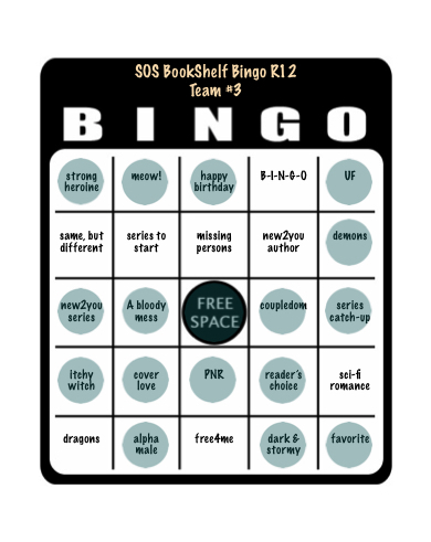SOS book shelf bingo card