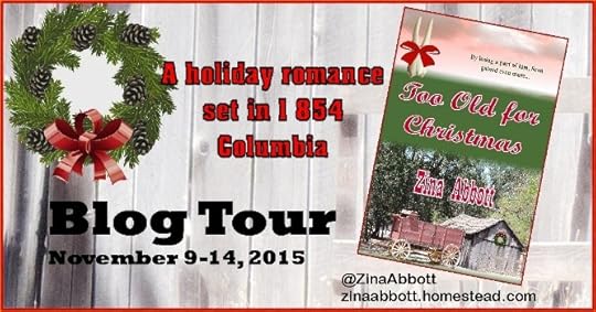Zina Abbott's Too Old For Christmas Blog Tour Banner JUST RIGHT
